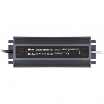 Блок питания ультратонкий UNIEL UET-VAF-100B67 24V IP67 Блок питания ультратонкий UNIEL UET-VAF-100B67 24V IP67