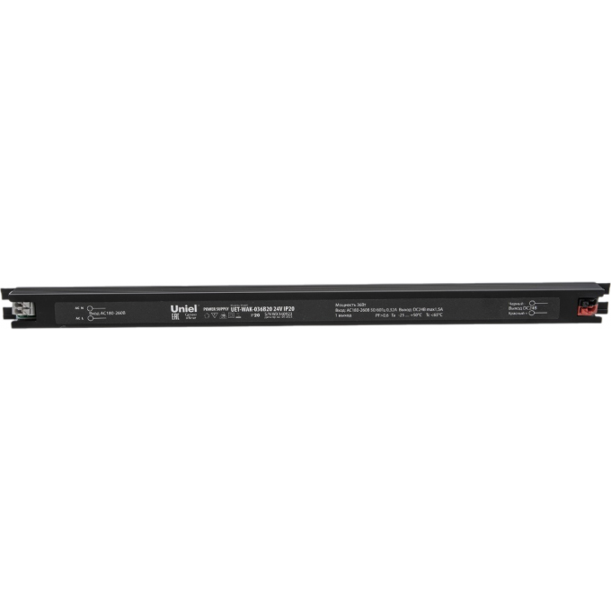 Блок питания UNIEL UET-WAK-036B20 24V IP20 ультратонкий UL-00010267 Блок питания UNIEL UET-WAK-036B20 24V IP20 ультратонкий UL-00010267