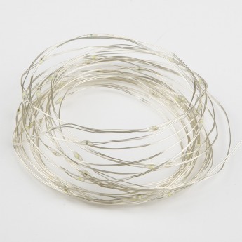 Гирлянда светодиодная UNIEL WHITE ULD-S0200-020/SСB/2AA "Роса" на батарейках IP20 2м 20 светодиодов, белый свет провод медный Гирлянда светодиодная UNIEL WHITE ULD-S0200-020/SСB/2AA "Роса" на батарейках IP20 2м 20 светодиодов, белый свет провод медный