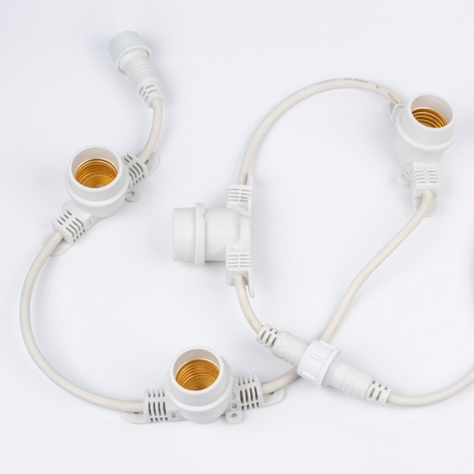 Гирлянда UNIEL UDL-K121 BELT-LIGHT 10/E27/5M IP65 WHITE UL-00011810 Гирлянда UNIEL UDL-K121 BELT-LIGHT 10/E27/5M IP65 WHITE UL-00011810