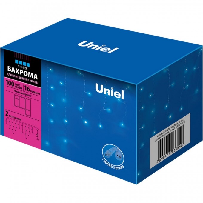 Гирлянда UNIEL ULD-B2007-100/TTK BLUE IP44 UL-00007207 Гирлянда UNIEL ULD-B2007-100/TTK BLUE IP44 UL-00007207