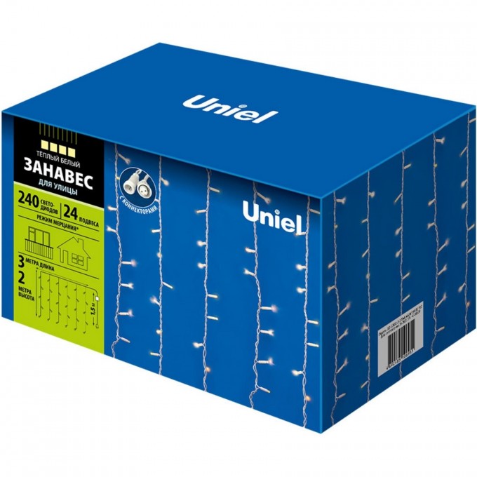 Гирлянда UNIEL ULD-C2030-240/TWK WARM WHITE IP67 UL-00003684 Гирлянда UNIEL ULD-C2030-240/TWK WARM WHITE IP67 UL-00003684