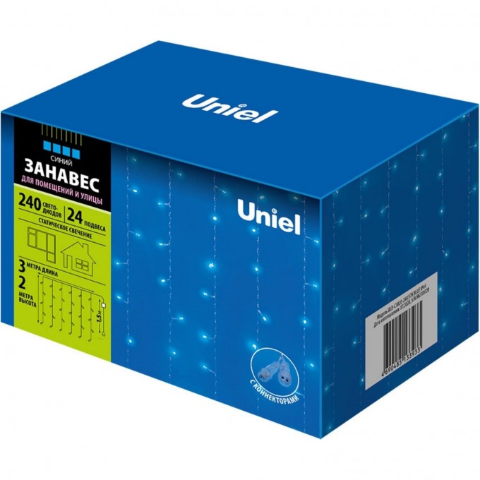 Гирлянда UNIEL ULD-C3020-240/STK BLUE IP44 UL-00007211 Гирлянда UNIEL ULD-C3020-240/STK BLUE IP44 UL-00007211