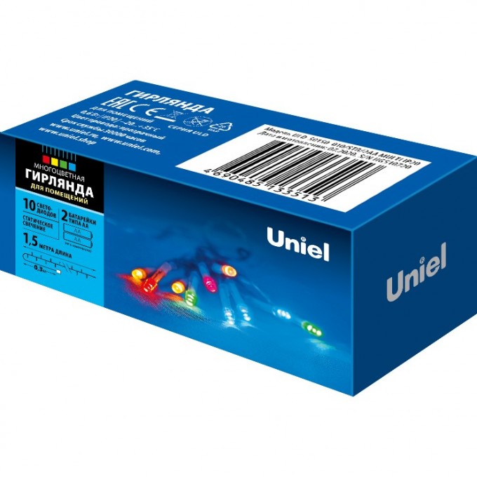 Гирлянда UNIEL ULD-S0150-010/STB/2AA MULTI IP20 UL-00007181 Гирлянда UNIEL ULD-S0150-010/STB/2AA MULTI IP20 UL-00007181