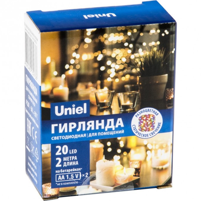 Гирлянда UNIEL ULD-S0200-020/SСB/2AA MULTI IP20 DEW UL-00007205 Гирлянда UNIEL ULD-S0200-020/SСB/2AA MULTI IP20 DEW UL-00007205