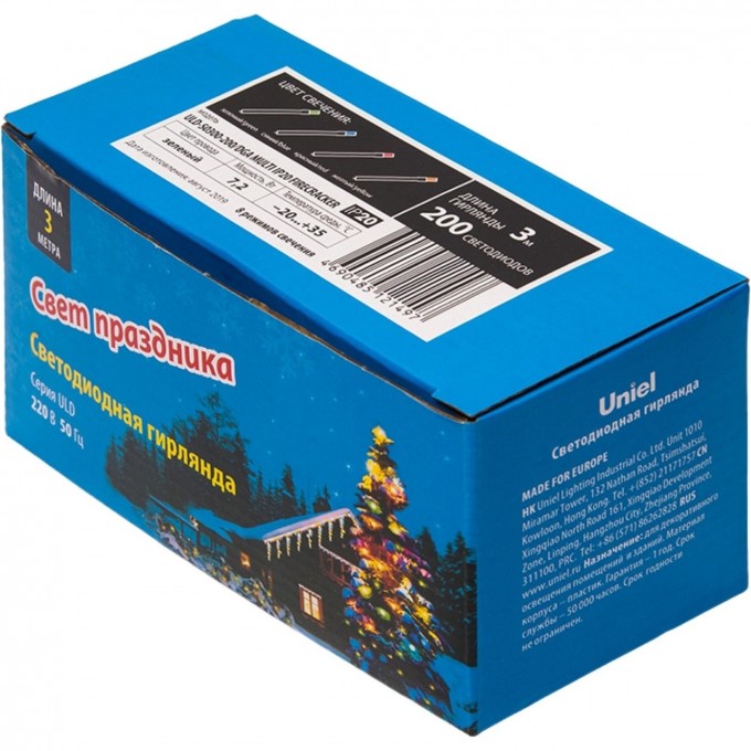 Гирлянда UNIEL ULD-S0300-200/DGA MULTI IP20 FIRECRACKER UL-00005475 Гирлянда UNIEL ULD-S0300-200/DGA MULTI IP20 FIRECRACKER UL-00005475