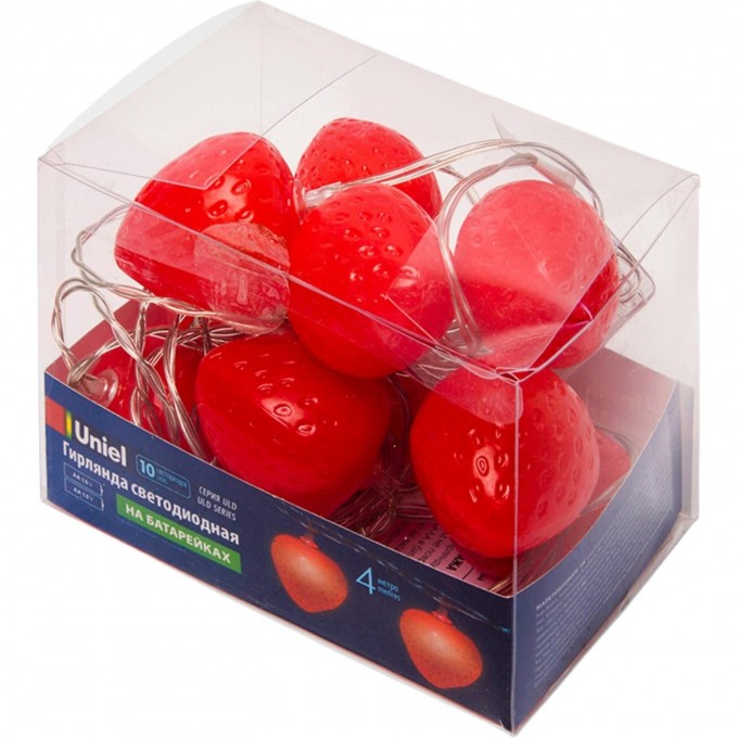 Гирлянда UNIEL ULD-S0400-010/STB/2AA RED IP20 STRAWBERRY UL-00003394 Гирлянда UNIEL ULD-S0400-010/STB/2AA RED IP20 STRAWBERRY UL-00003394