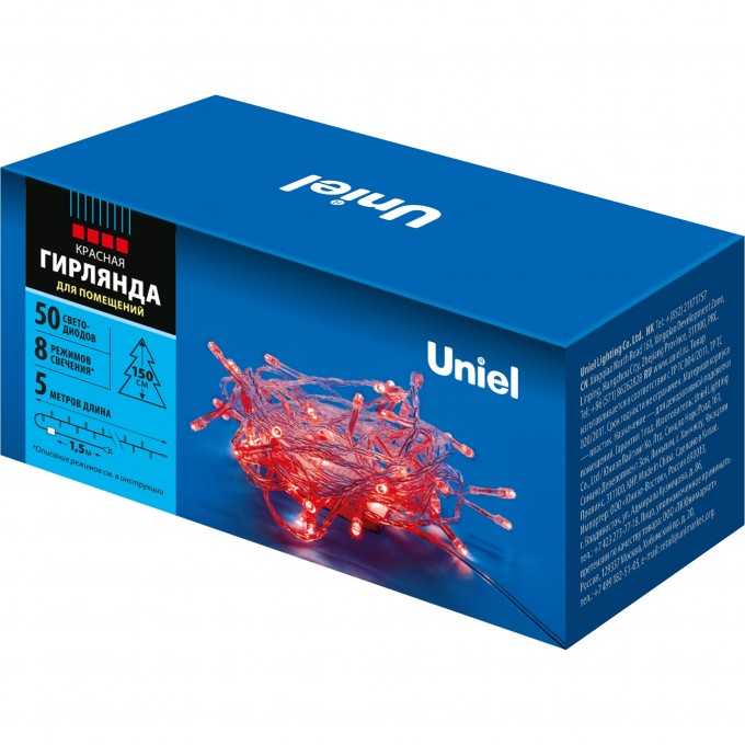 Гирлянда UNIEL ULD-S0500-050/DTA RED IP20 UL-00008665 Гирлянда UNIEL ULD-S0500-050/DTA RED IP20 UL-00008665