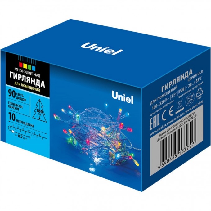 Гирлянда UNIEL ULD-S1000-090/STA MULTI IP20 UL-00007179 Гирлянда UNIEL ULD-S1000-090/STA MULTI IP20 UL-00007179