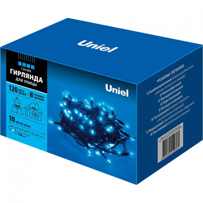 Гирлянда UNIEL ULD-S1000-120/DBA BLUE IP67 UL-00005262 Гирлянда UNIEL ULD-S1000-120/DBA BLUE IP67 UL-00005262