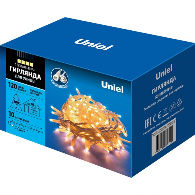 Гирлянда UNIEL ULD-S1000-120/SWK WARM WHITE IP67 UL-00007203 Гирлянда UNIEL ULD-S1000-120/SWK WARM WHITE IP67 UL-00007203