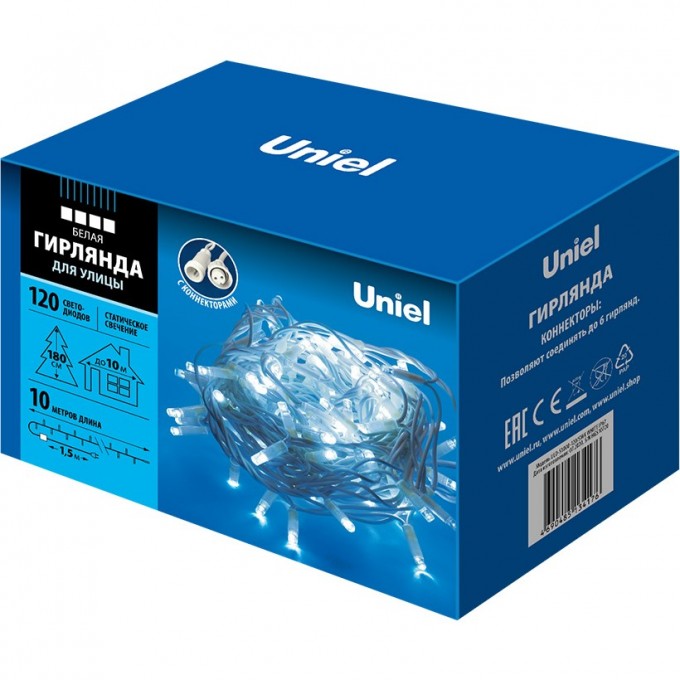 Гирлянда UNIEL ULD-S1000-120/SWK WHITE IP67 UL-00007204 Гирлянда UNIEL ULD-S1000-120/SWK WHITE IP67 UL-00007204