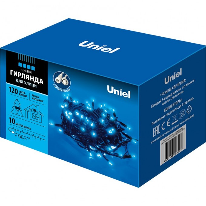 Гирлянда UNIEL ULD-S1000-120/TBK BLUE IP67 UL-00003942 Гирлянда UNIEL ULD-S1000-120/TBK BLUE IP67 UL-00003942
