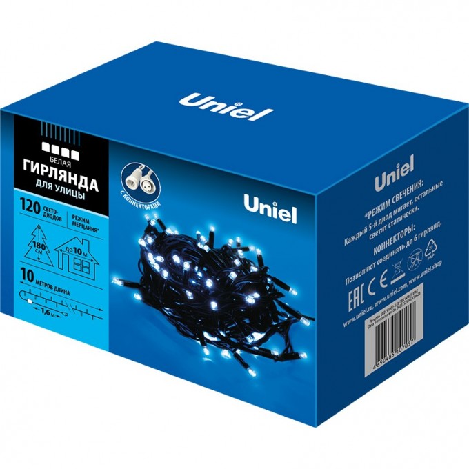 Гирлянда UNIEL ULD-S1000-120/TBK WHITE IP67 UL-00003944 Гирлянда UNIEL ULD-S1000-120/TBK WHITE IP67 UL-00003944