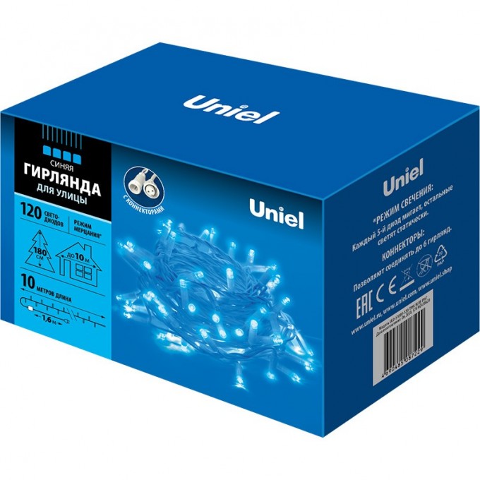 Гирлянда UNIEL ULD-S1000-120/TWK BLUE IP67 UL-00001352 Гирлянда UNIEL ULD-S1000-120/TWK BLUE IP67 UL-00001352