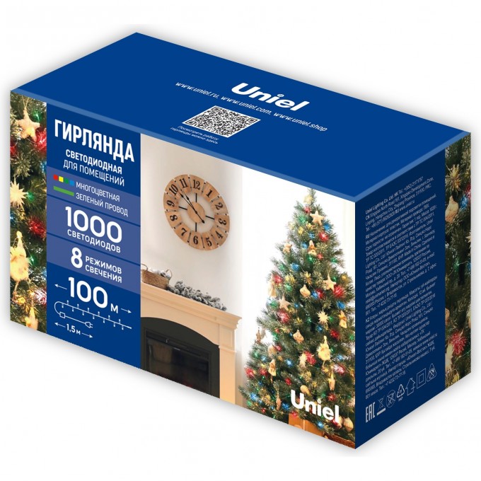 Гирлянда UNIEL ULD-S10000-1000/DGA MULTI IP20 UL-00009932 Гирлянда UNIEL ULD-S10000-1000/DGA MULTI IP20 UL-00009932