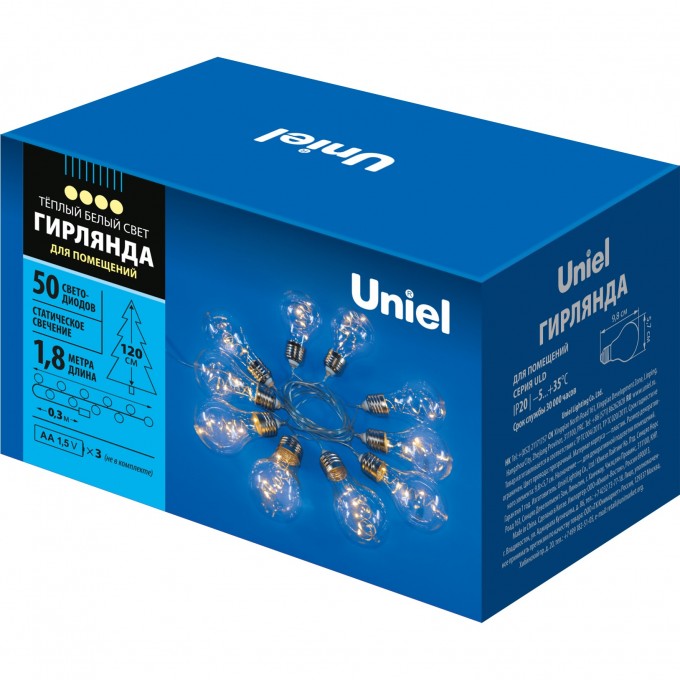Гирлянда UNIEL ULD-S1800-050/STB/3AA WARM WHITE IP20 RETRO BULBS-1 UL-00008426 Гирлянда UNIEL ULD-S1800-050/STB/3AA WARM WHITE IP20 RETRO BULBS-1 UL-00008426