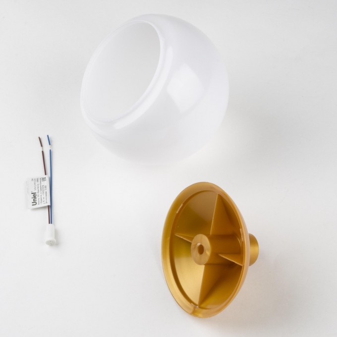 Комплект для изготовления декоративного светильника UNIEL UFP-R120/N64/G4 OPAL/GOLD UL-00008950 Комплект для изготовления декоративного светильника UNIEL UFP-R120/N64/G4 OPAL/GOLD UL-00008950