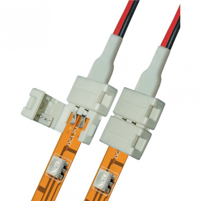 Коннектор для соединения светодиодных лент UNIEL UCX-SD2/B20-NNN WHITE 020 POLYBAG 06609 Коннектор для соединения светодиодных лент UNIEL UCX-SD2/B20-NNN WHITE 020 POLYBAG 06609