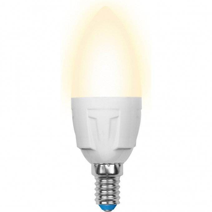 Лампа светодиодная UNIEL LED-C37 7W/WW/E14/FR PLP01WH картон UL-00002413 Лампа светодиодная UNIEL LED-C37 7W/WW/E14/FR PLP01WH картон UL-00002413