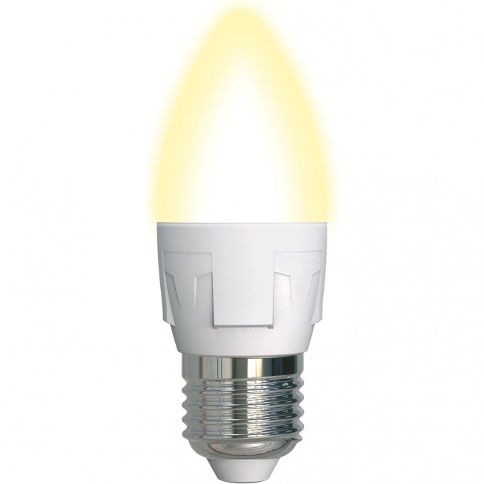 Лампа светодиодная UNIEL LED-C37 7W/WW/E27/FR PLP01WH картон UL-00002414 Лампа светодиодная UNIEL LED-C37 7W/WW/E27/FR PLP01WH картон UL-00002414