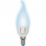 Лампа светодиодная UNIEL LED-CW37-6W/NW/E14/FR/DIM PLP01WH картон UL-00000727