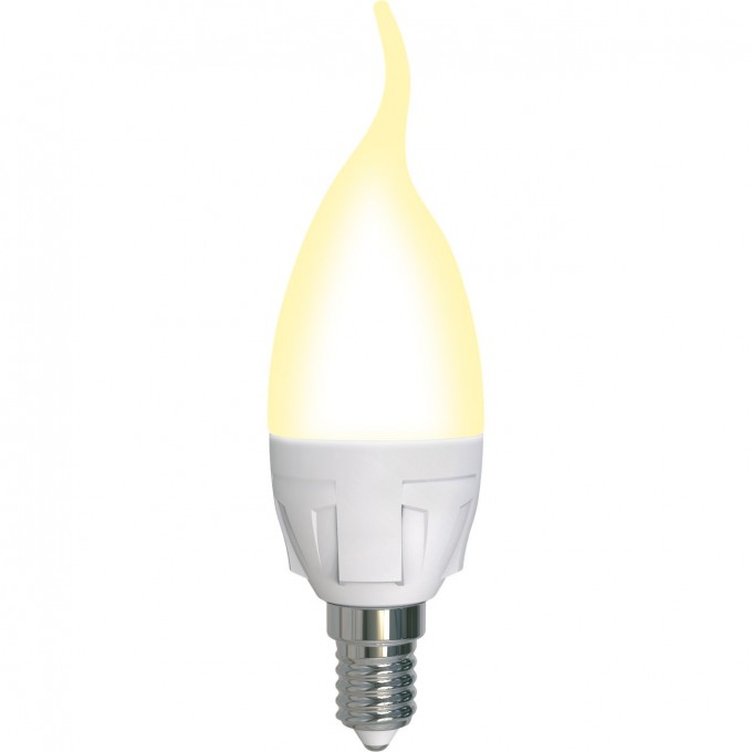 Лампа светодиодная UNIEL LED-CW37 7W/3000K/E14/FR/DIM PLP01WH картон UL-00004299 Лампа светодиодная UNIEL LED-CW37 7W/3000K/E14/FR/DIM PLP01WH картон UL-00004299