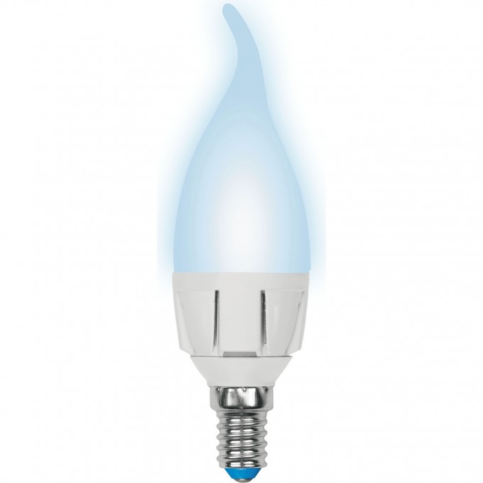 Лампа светодиодная UNIEL LED-CW37 7W/NW/E14/FR PLP01WH картон UL-00002415 Лампа светодиодная UNIEL LED-CW37 7W/NW/E14/FR PLP01WH картон UL-00002415
