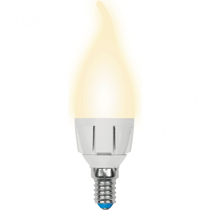 Лампа светодиодная UNIEL LED-CW37 7W/WW/E14/FR PLP01WH картон UL-00002416 Лампа светодиодная UNIEL LED-CW37 7W/WW/E14/FR PLP01WH картон UL-00002416