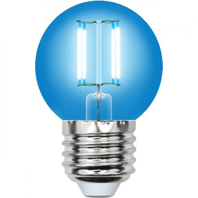 Лампа светодиодная UNIEL LED-G45-5W/BLUE/E27 GLA02BL картон UL-00002990 Лампа светодиодная UNIEL LED-G45-5W/BLUE/E27 GLA02BL картон UL-00002990