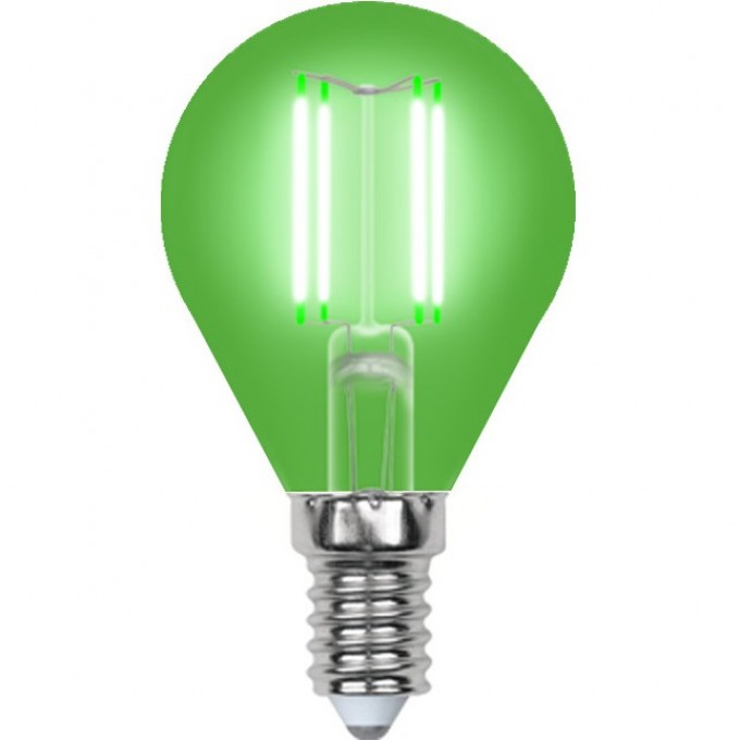 Лампа светодиодная UNIEL LED-G45-5W/GREEN/E14 GLA02GR картон UL-00002987 Лампа светодиодная UNIEL LED-G45-5W/GREEN/E14 GLA02GR картон UL-00002987