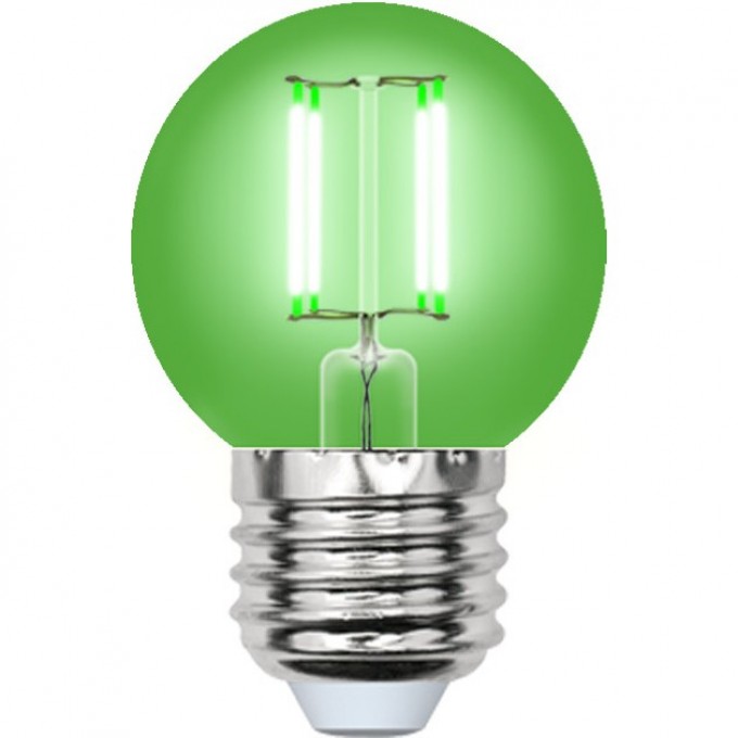 Лампа светодиодная UNIEL LED-G45-5W/GREEN/E27 GLA02GR картон UL-00002988 Лампа светодиодная UNIEL LED-G45-5W/GREEN/E27 GLA02GR картон UL-00002988