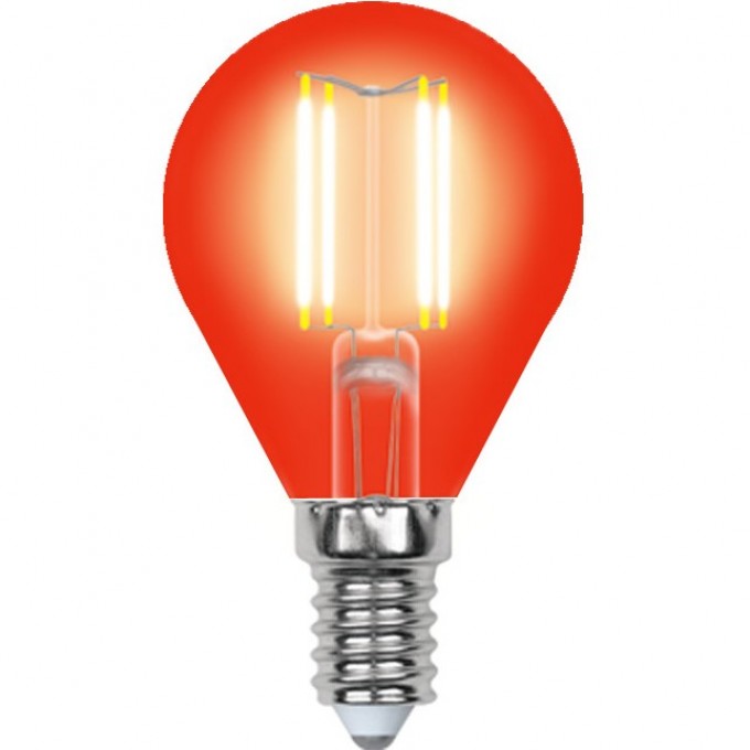 Лампа светодиодная UNIEL LED-G45-5W/RED/E14 GLA02RD картон UL-00002985 Лампа светодиодная UNIEL LED-G45-5W/RED/E14 GLA02RD картон UL-00002985