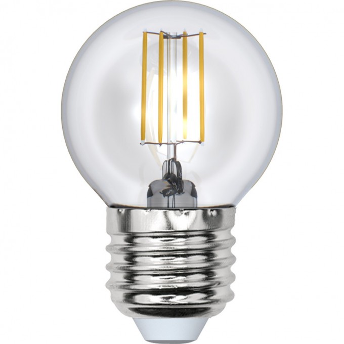 Лампа светодиодная UNIEL LED-G45-5W/WW/E27/CL/DIM GLA01TR картон UL-00002868 Лампа светодиодная UNIEL LED-G45-5W/WW/E27/CL/DIM GLA01TR картон UL-00002868