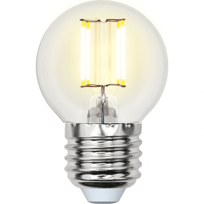 Лампа светодиодная UNIEL LED-G45-6W/WW/E27/CL PLS02WH картон UL-00000196 Лампа светодиодная UNIEL LED-G45-6W/WW/E27/CL PLS02WH картон UL-00000196