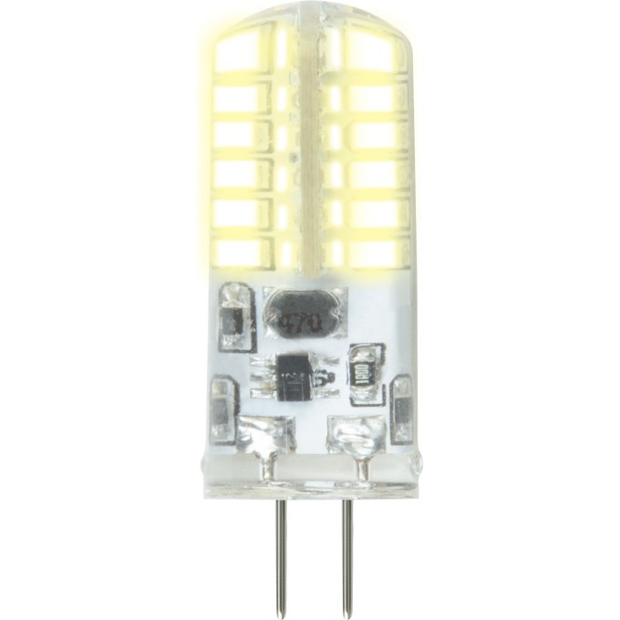 Лампа светодиодная UNIEL LED-JC-12/3W/3000K/G4/CL SIZ05TR с силиконовым покрытием UL-00010366 Лампа светодиодная UNIEL LED-JC-12/3W/3000K/G4/CL SIZ05TR с силиконовым покрытием UL-00010366