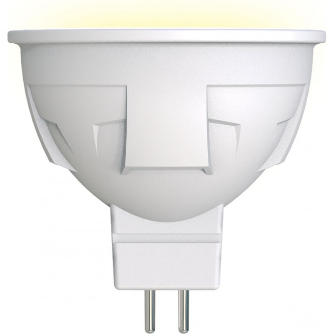 Лампа светодиодная UNIEL LED-JCDR 6W/WW/GU5.3/FR PLP01WH картон UL-00002424 Лампа светодиодная UNIEL LED-JCDR 6W/WW/GU5.3/FR PLP01WH картон UL-00002424