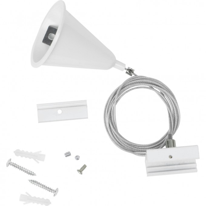 Набор UNIEL UFB-H41 WHITE 1 POLYBAG для подвесного монтажа трехфазных шинопроводов UL-00010400 Набор UNIEL UFB-H41 WHITE 1 POLYBAG для подвесного монтажа трехфазных шинопроводов UL-00010400