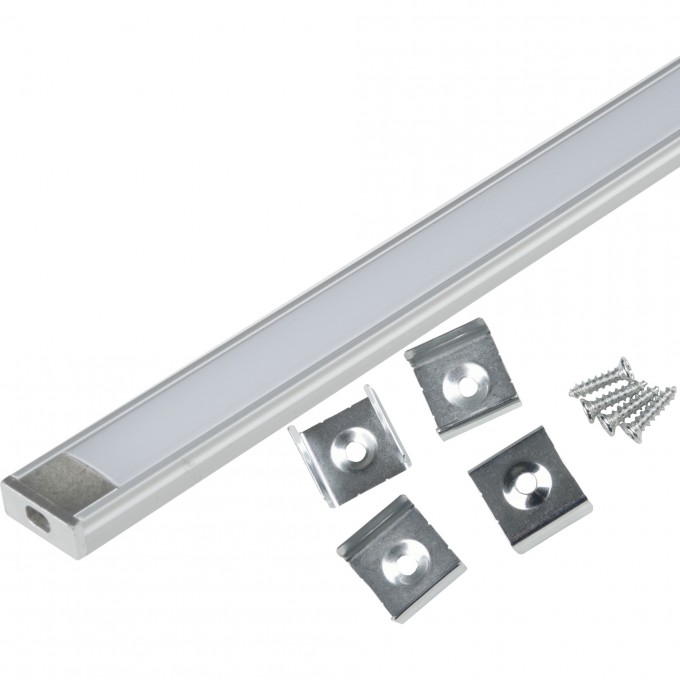 Накладной алюминиевый профиль UFE-K02 SILVER/FROZEN 200 POLYBAG UL-00005027 Накладной алюминиевый профиль UFE-K02 SILVER/FROZEN 200 POLYBAG UL-00005027