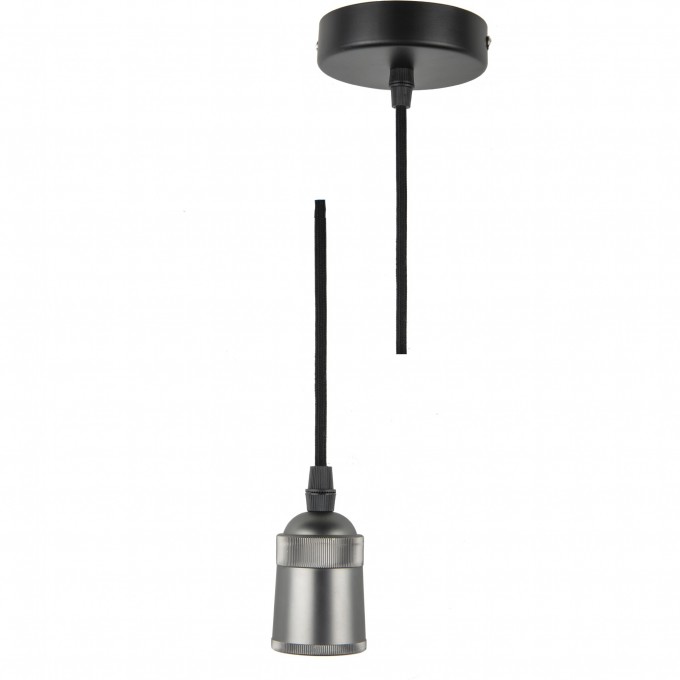Патрон декоративный Techno с проводом 1м и креплением UNIEL DLC-T-S31/E27 TS/1M/BL PEARL BLACK UL-00005287 Патрон декоративный Techno с проводом 1м и креплением UNIEL DLC-T-S31/E27 TS/1M/BL PEARL BLACK UL-00005287
