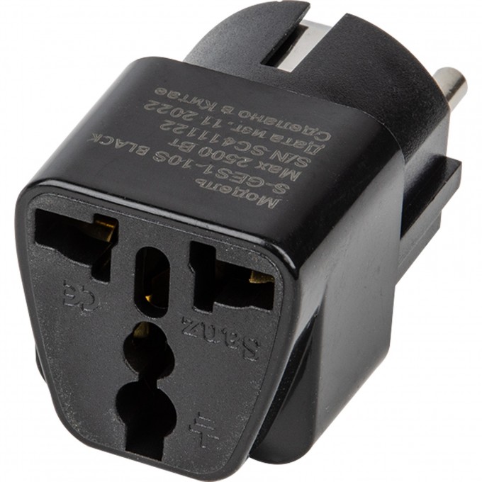 Переходник сетевой UNIEL S-GES1-10S BLACK UL-00010562 Переходник сетевой UNIEL S-GES1-10S BLACK UL-00010562