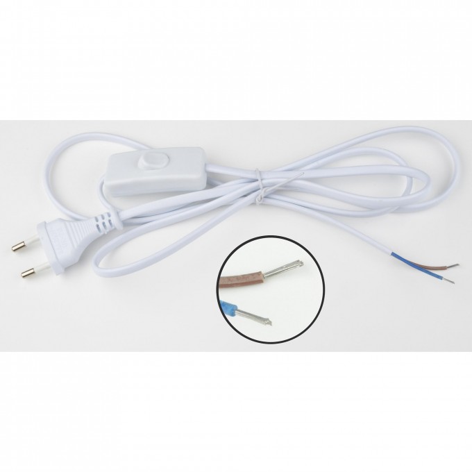 Сетевой шнур с вилкой и выключателем UNIEL UCX-C10/01A-170 WHITE UL-00006547 Сетевой шнур с вилкой и выключателем UNIEL UCX-C10/01A-170 WHITE UL-00006547