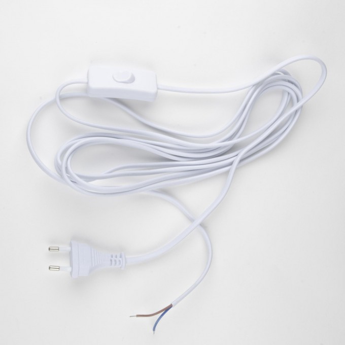 Сетевой шнур с вилкой и выключателем UNIEL UCX-C12/01A-450 WHITE UL-00007236 Сетевой шнур с вилкой и выключателем UNIEL UCX-C12/01A-450 WHITE UL-00007236
