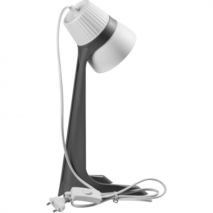 Светильник настольный UNIEL ULO-K22 D/E14/A GREY/WHITE , 40W. Цоколь E14 UL-00009542 Светильник настольный UNIEL ULO-K22 D/E14/A GREY/WHITE , 40W. Цоколь E14 UL-00009542
