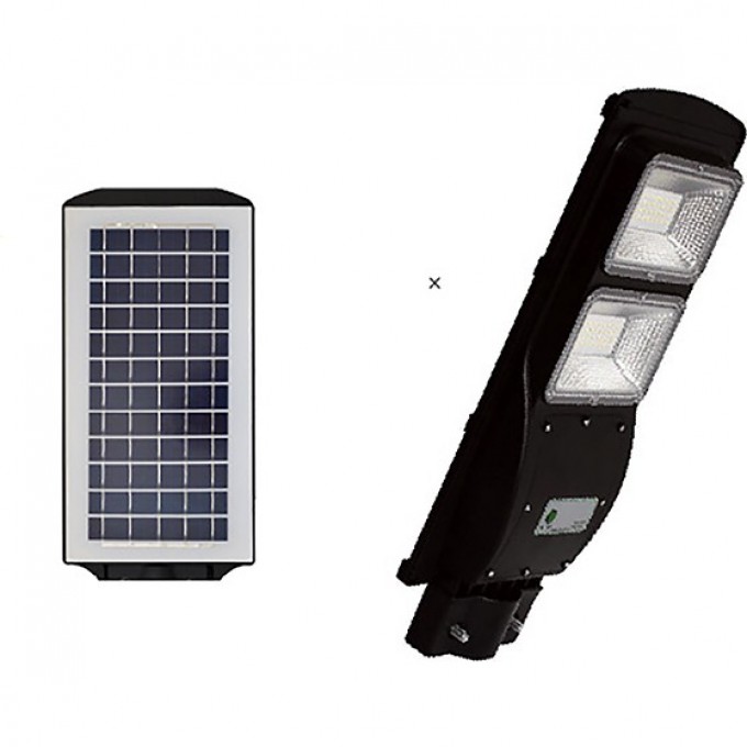 Светильник светодиодный UNIEL ULV-M42S-60W/4000К/SOL SENSOR IP65 BLACK уличный консольный на солнечной батарее с датчиком движения и освещенности UL-00007719 Светильник светодиодный UNIEL ULV-M42S-60W/4000К/SOL SENSOR IP65 BLACK уличный консольный на солнечной батарее с датчиком движения и освещенности UL-00007719