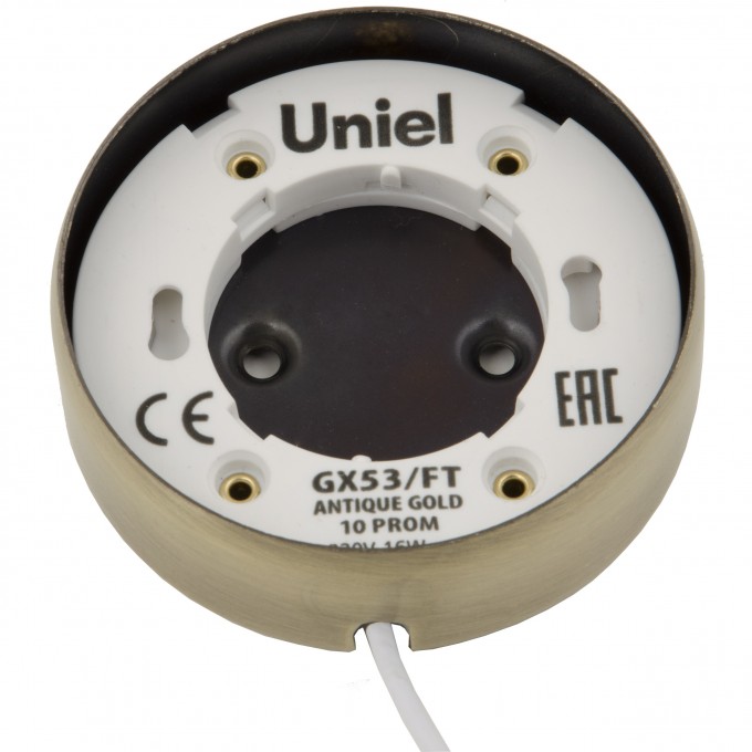 Светильник Uniel GX53/FT ANTIQUE GOLD 10 PROM UL-00003738 Светильник Uniel GX53/FT ANTIQUE GOLD 10 PROM UL-00003738