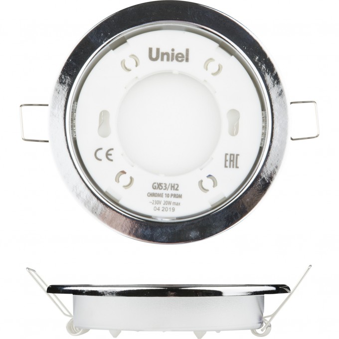 Светильник UNIEL GX53/H2 CHROME 10 PROM UL-00005052 Светильник UNIEL GX53/H2 CHROME 10 PROM UL-00005052