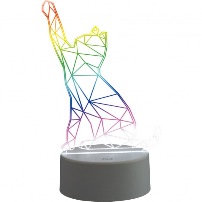 Светильник UNIEL ULI-M501 RGB/3AAA CATTY/WHITE UL-00007419 Светильник UNIEL ULI-M501 RGB/3AAA CATTY/WHITE UL-00007419