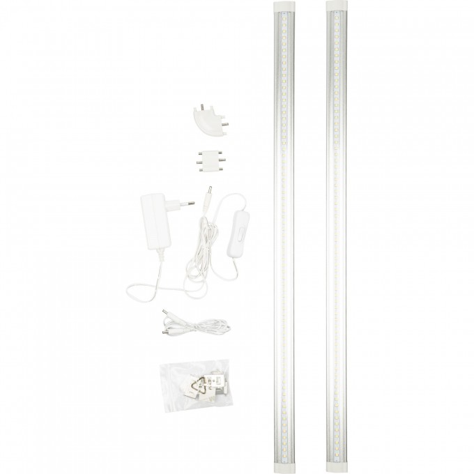Светильник UNIEL ULM-F45-2x6W/4500K IP20 SILVER UL-00008280 Светильник UNIEL ULM-F45-2x6W/4500K IP20 SILVER UL-00008280