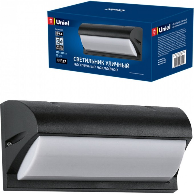 Светильник UNIEL UUL-S07A 60W/E27 IP54 BLACK UL-00006807 Светильник UNIEL UUL-S07A 60W/E27 IP54 BLACK UL-00006807